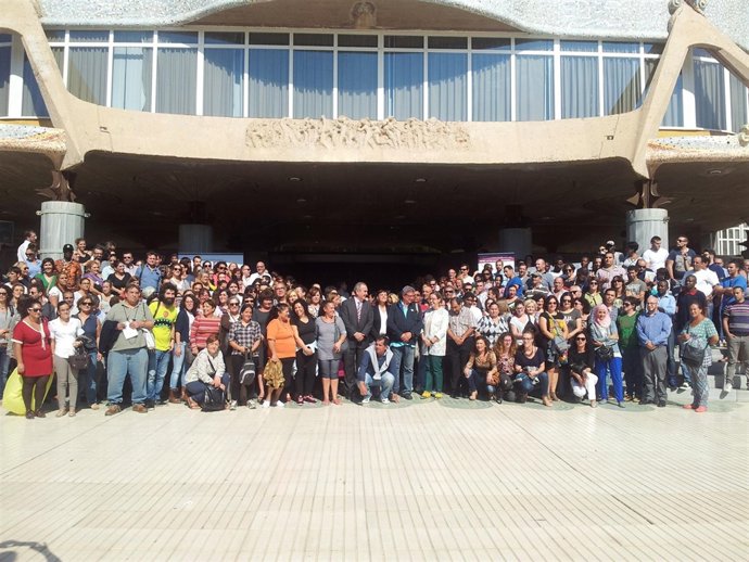 Imagen de la lectura del manifiesto