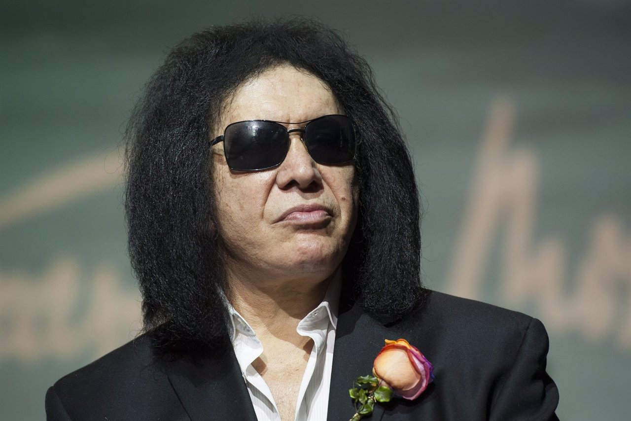 Gene Simmons at the fashion show of Francis Montesino in the Madrid