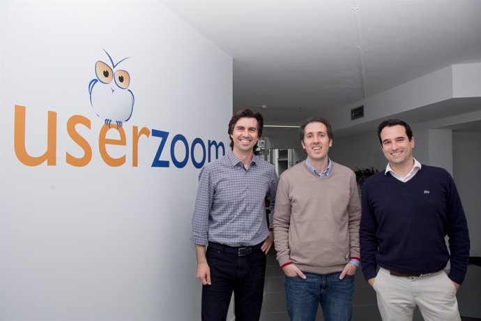Los fundadores de UserZoom , Alfonso de la Nuez, Xavier Mestres y Javier Darriba
