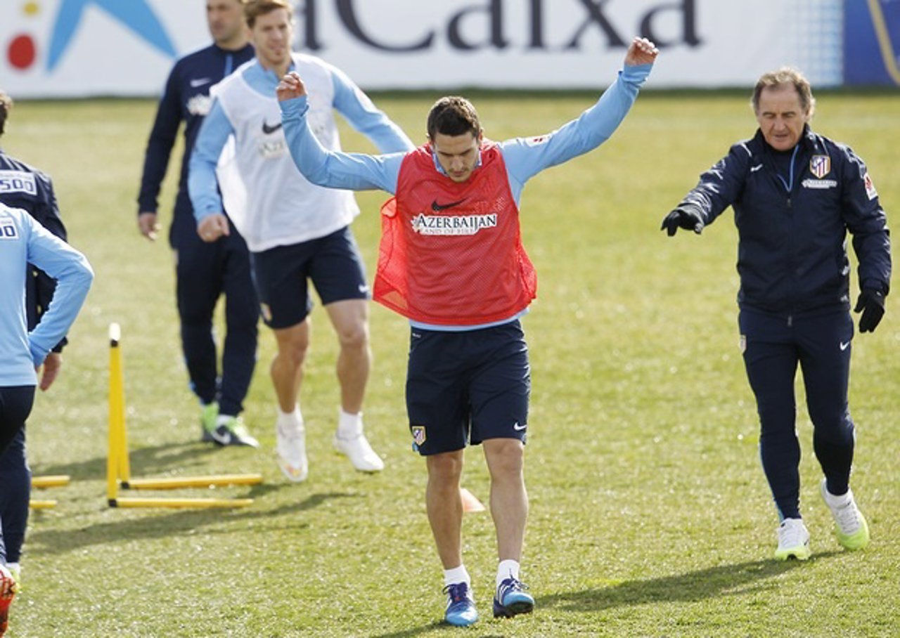 Koke Profe Ortega entrenamiento Atlético