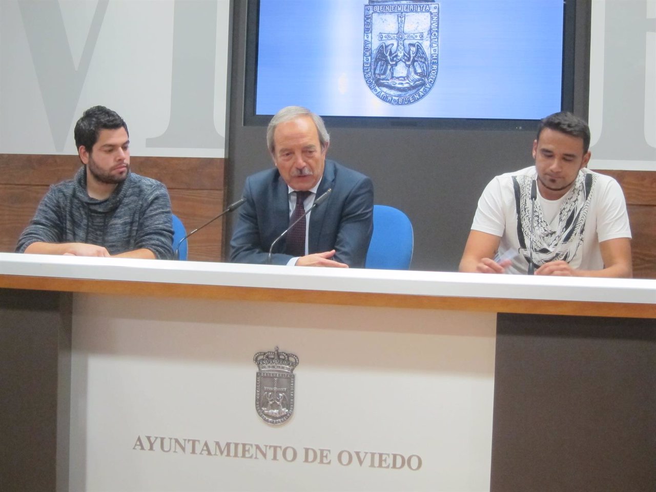 Rubén Rosón, Wenceslao López e Iván Álvarez