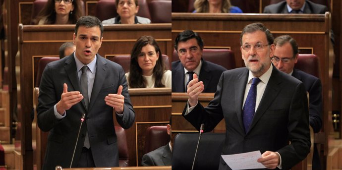 Pedro Sánchez y Mariano Rajoy.