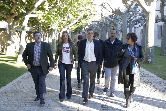 Patxi López visita el Monasterio de Veruela (Zaragoza).