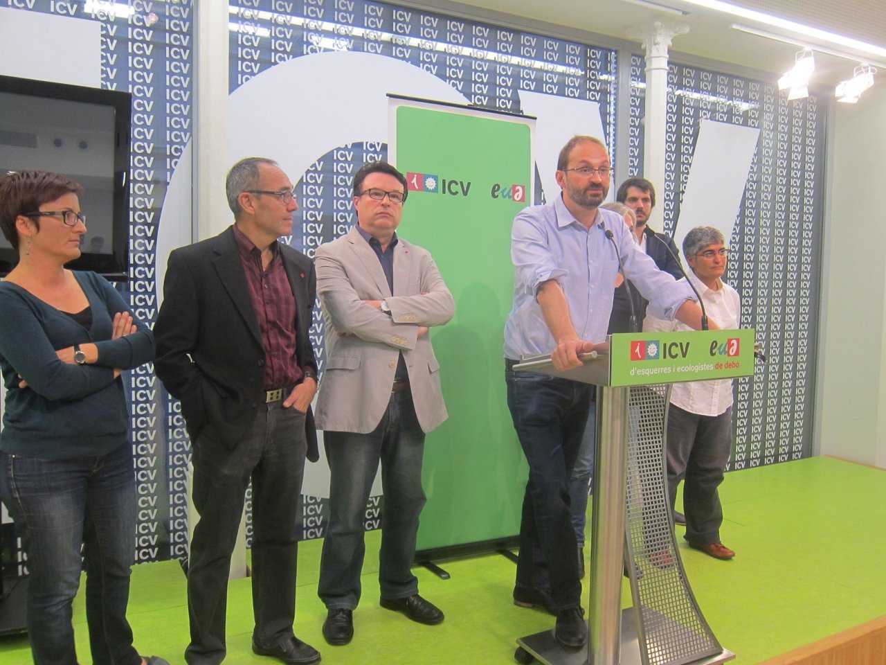 M.Ribas, J.Coscubiela, J.J.Nuet, J.Herrera, D.Camats, N.Lozano y E.Urtasun