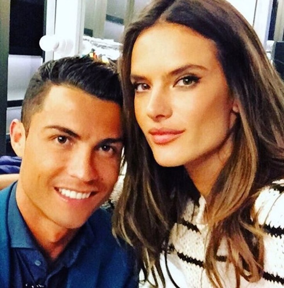 Cristiano Ronaldo y Alessandro Ambrosio//Instagram