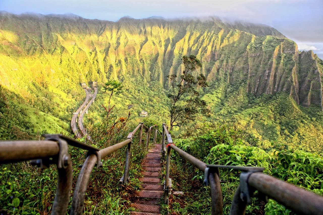 Las escaleras de Haiku en Hawaii