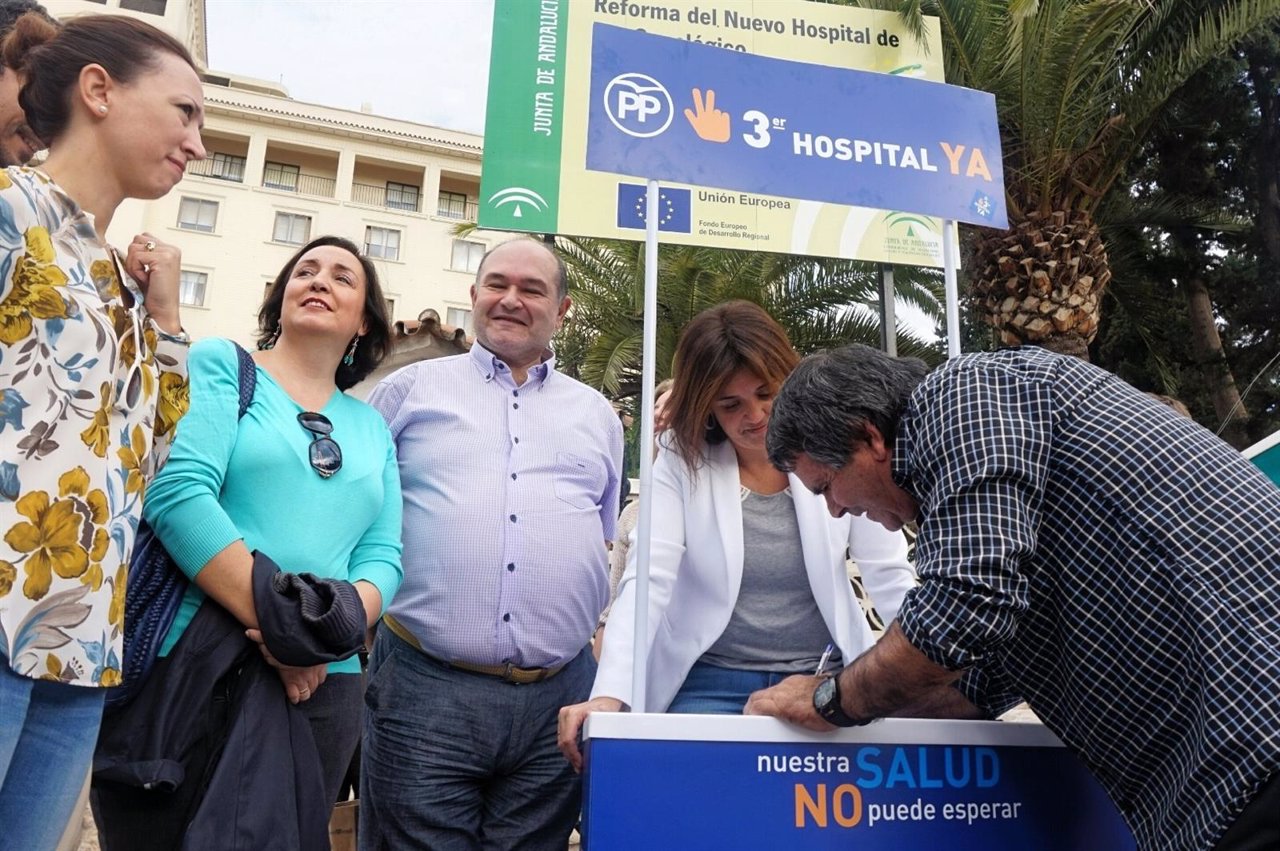 Campaña PP tercer hospital Málaga