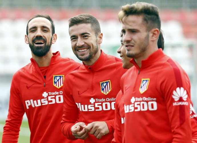 Juanfran Gabi Saúl Ñíguez entrenamiento Atlético