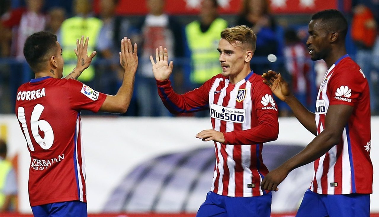 Correa, Griezmann y Jackson Martínez (Atlético Madrid)