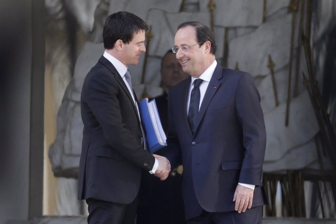Manuel Valls y François Hollande