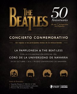 Cartel del concierto The Beatles 50 Aniversario