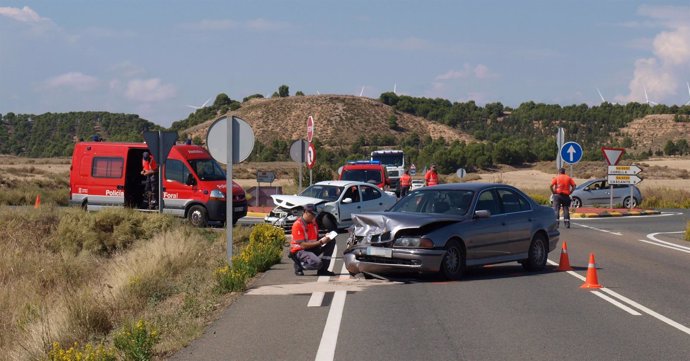 Accidente de coche en Tudela