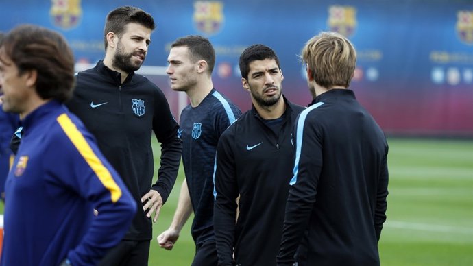 Piqué, Suárez, Vermaelen y Rakitic