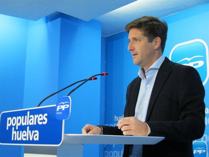 El parlamentario andaluz por el PP de Huelva Guillermo García Longoria. 