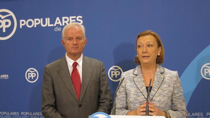 Eloy Suárez y Luisa Fernanda Rudi, del PP Aragón
