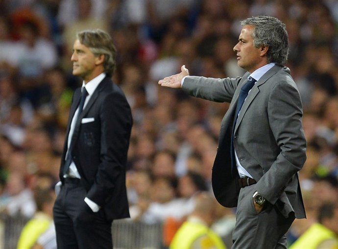José Mourinho Roberto y Mancini 