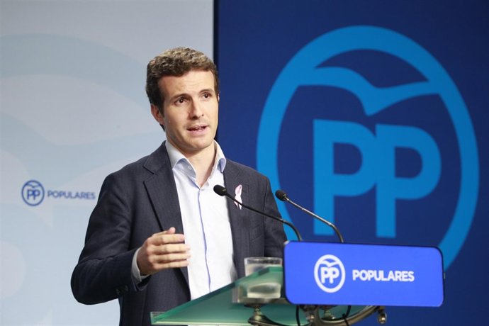 Rueda de prensa de Pablo Casado