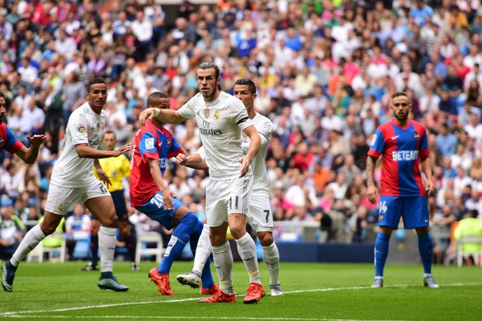 Gareth Bale y Cristiano Ronaldo partido Real Madrid- Levante Union Deportiva2015
