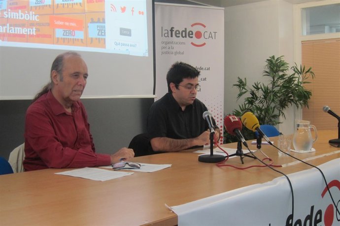 Gerardo Pisarello y el vicepresidente de Lafede Tono Albareda