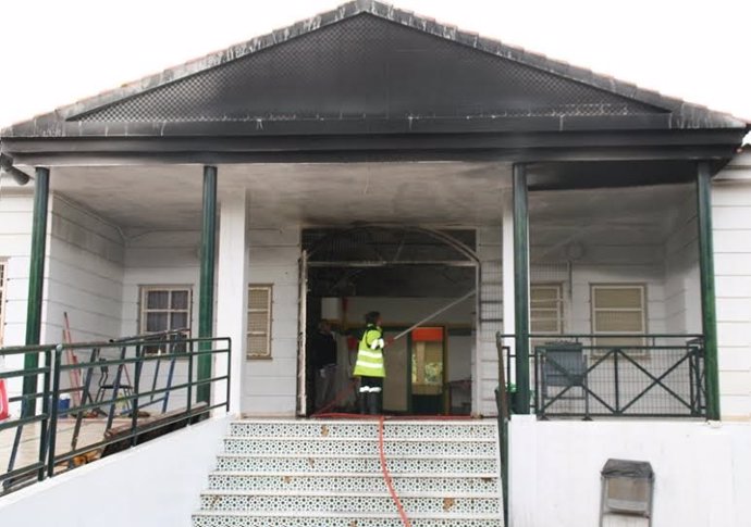 Colegio de Cartaya registra un incendio.