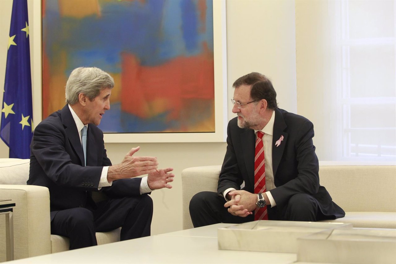 , Mariano Rajoy, Recibe Al Secretario De Estado De Los EEUU, John Kerry