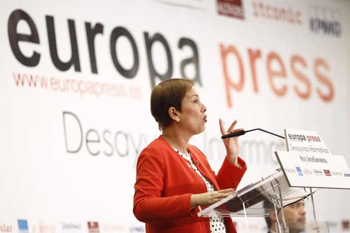 Desayuno de Europa Press con Uxue Barkos, presidenta de Navarra