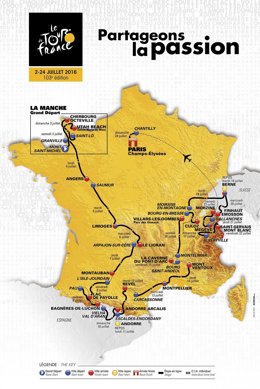 Recorrido del Tour de Francia de 2016