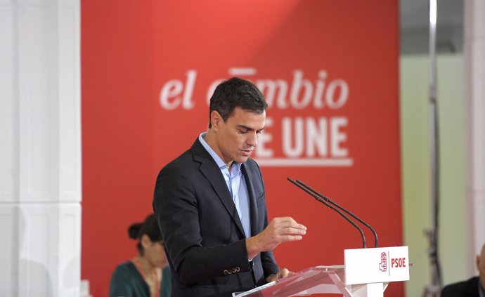 El secretario general del PSOE, Pedro Sánchez, ante el Comité Federal 