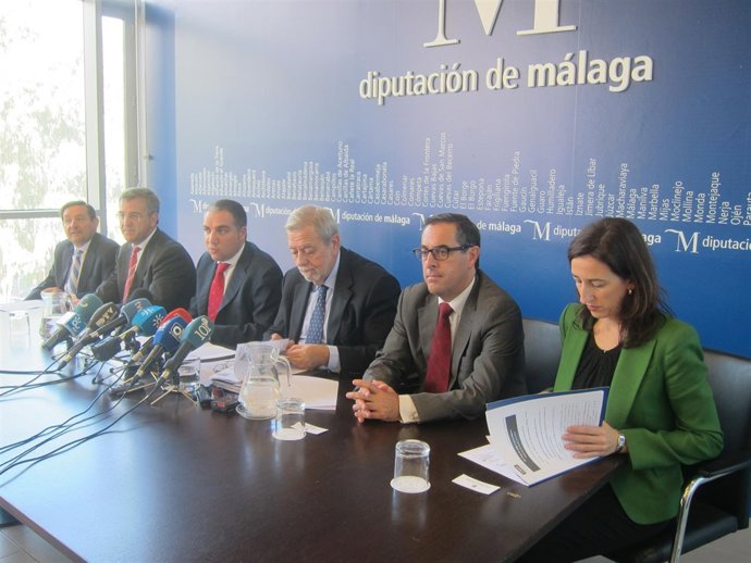 Antonio Beteta, Elías Bendodo, Natalia Sánchez, Emilio López, Miguel Briones