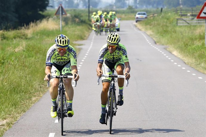 Alberto Contador, corredor del Tinkoff-Saxo