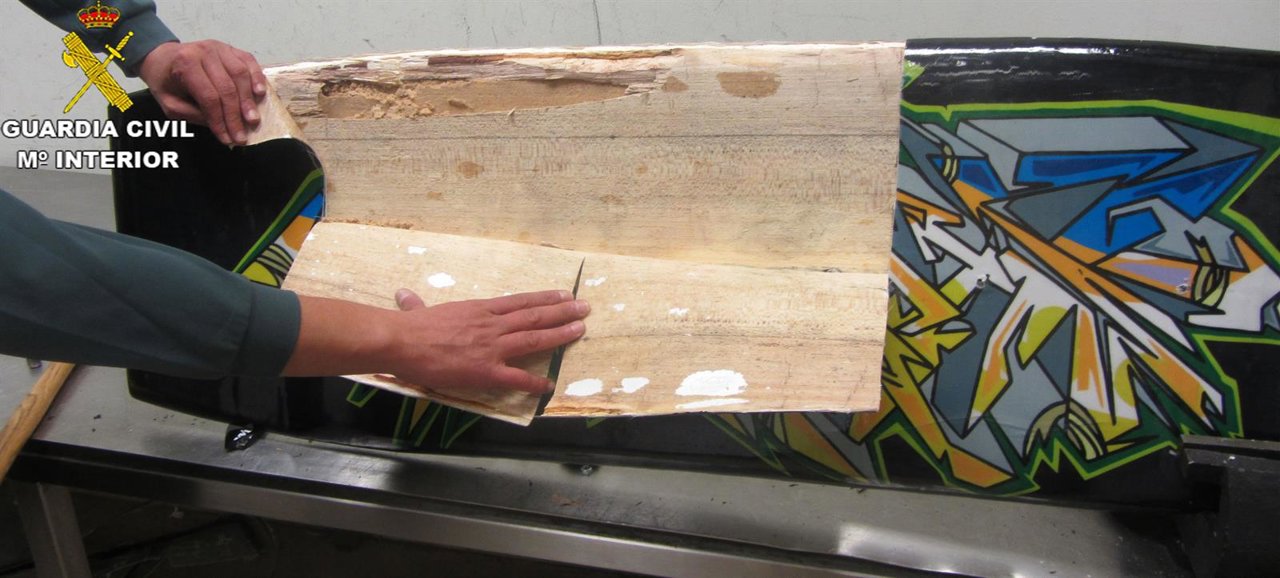 Droga en tablas de surf