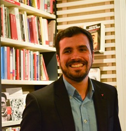 Alberto Garzón, en la presentación de su libro