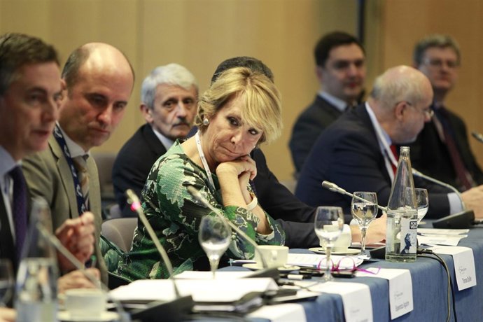 Esperanza Aguirre en el Congreso del Partido Popular Europeo