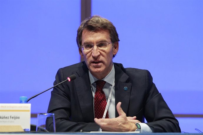 Alberto Núñez Feijóo en el Congreso del Partido Popular Europeo