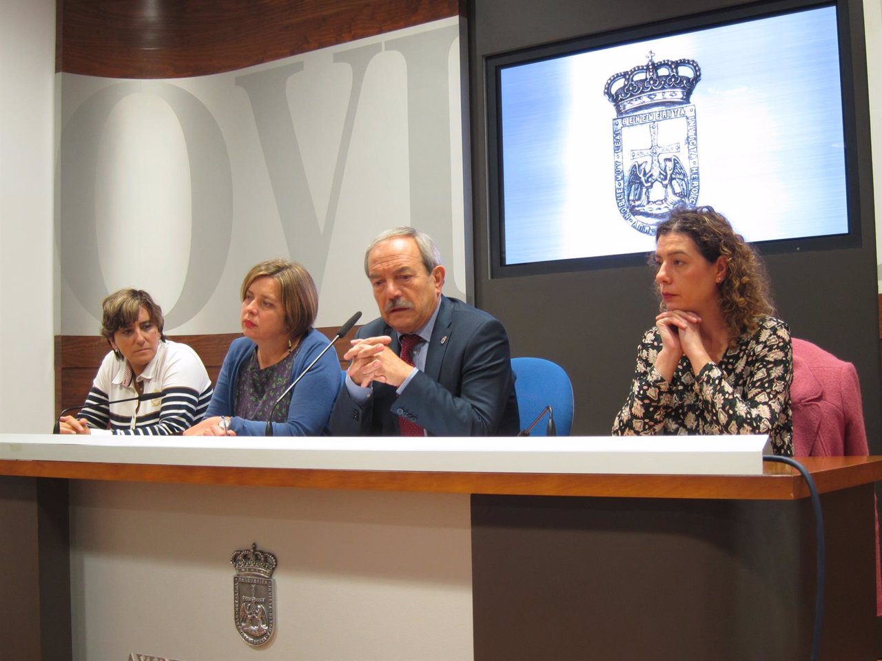 Ana Rivas, Ana Taboada, Wencesalao López y Cristina Pontón