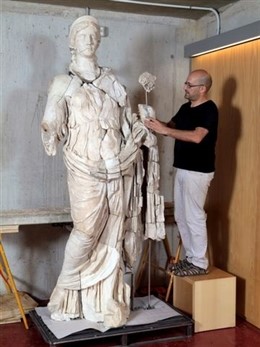 Diosa Fortuna restaurada