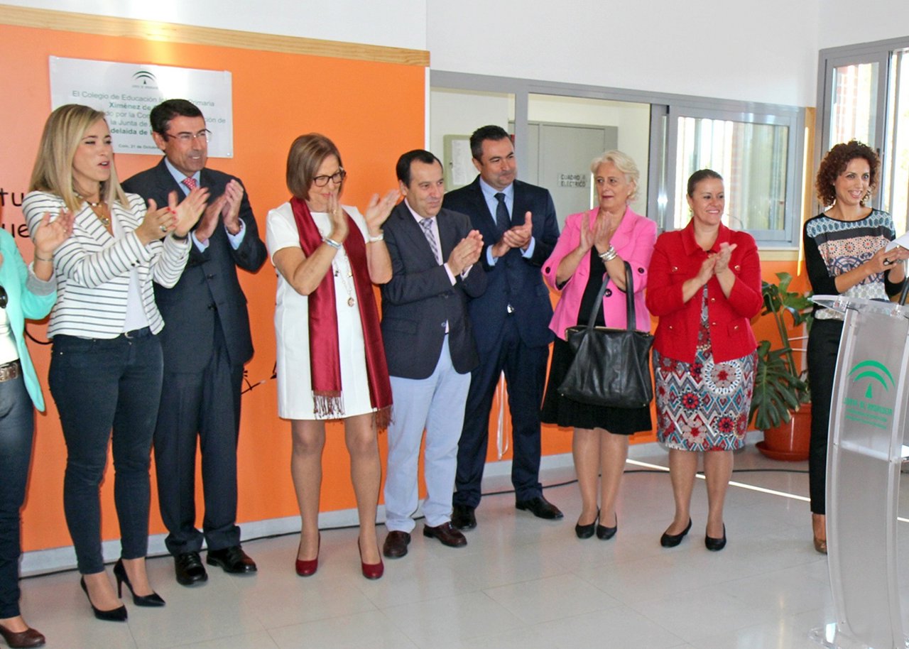 Consejera de Educación, Adelaida de la Calle, en CEIP Ximénez de Guzmán de Coín