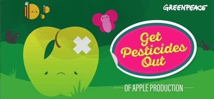 Greenpeace detecta residuos de plaguicidas en las manzanas europeas