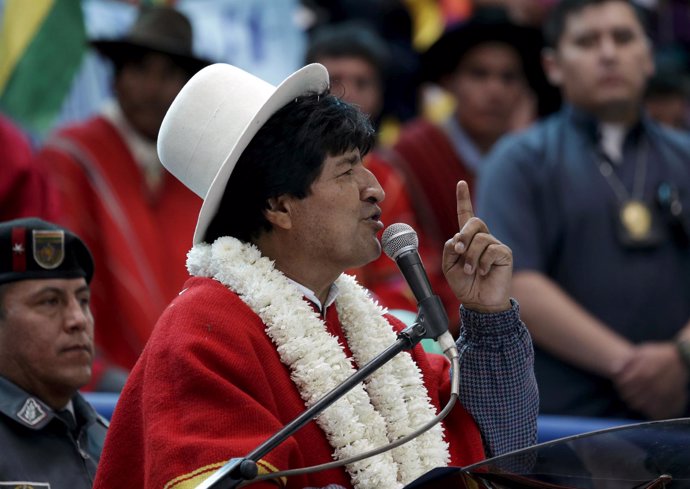 El presidente de Bolivia, Evo Morales