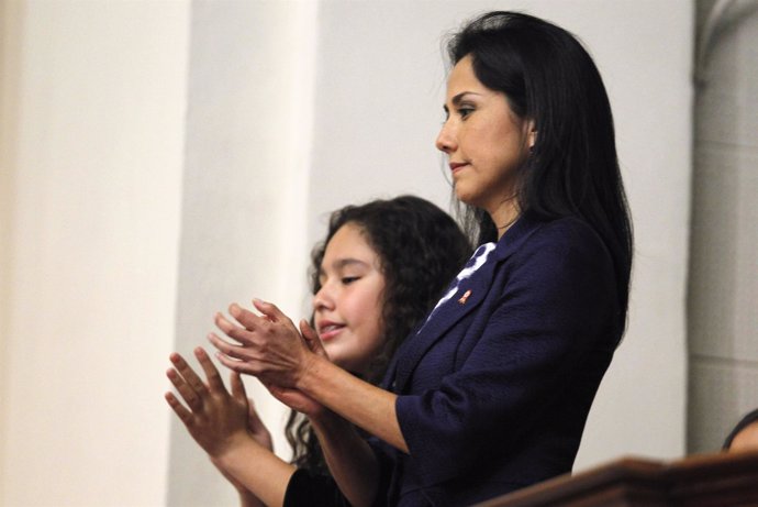 La primera dama de Perú, Nadine Heredia.