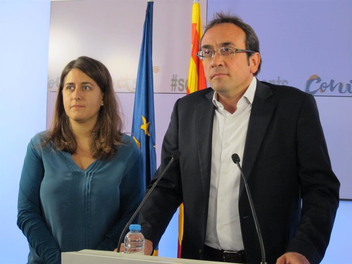 Marta Pascal y Josep Rull (CDC)