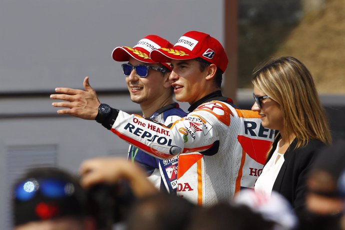 Jorge Lorenzo y Marc Márquez, MotoGP República Checa 2015