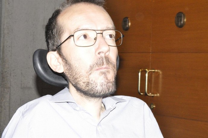 Pablo Echenique (Podemos), este jueves en las Cortes