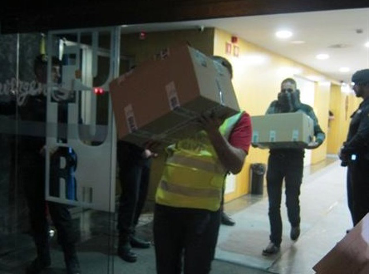 Registro en la sede de CDC en la Operación Petrum