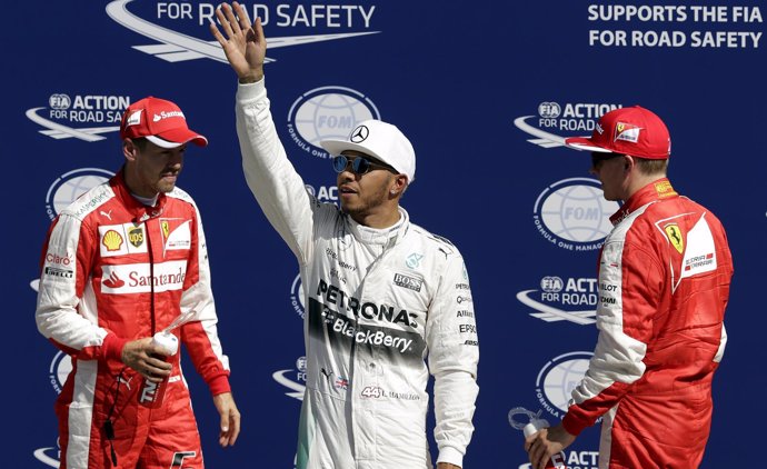 Lewis Hamilton Vettel Raikkonen Italia Monza