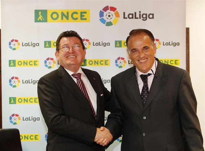 LaLiga convenio ONCE Javier Tebas Ángel Sánchez