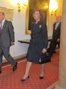 La reina Sofia en Oviedo. 