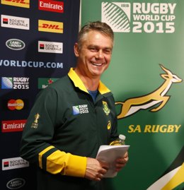 Entrenador de Sudáfrica, Heyneke Meyer Mundial de Rugby 2015
