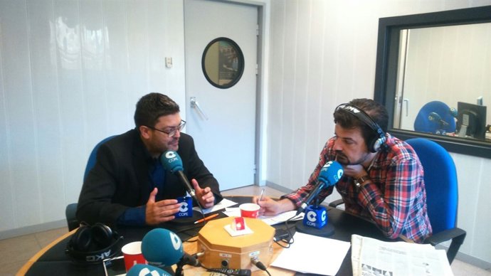 Miguel Sánchez durante su entrevista en la cadena COPE