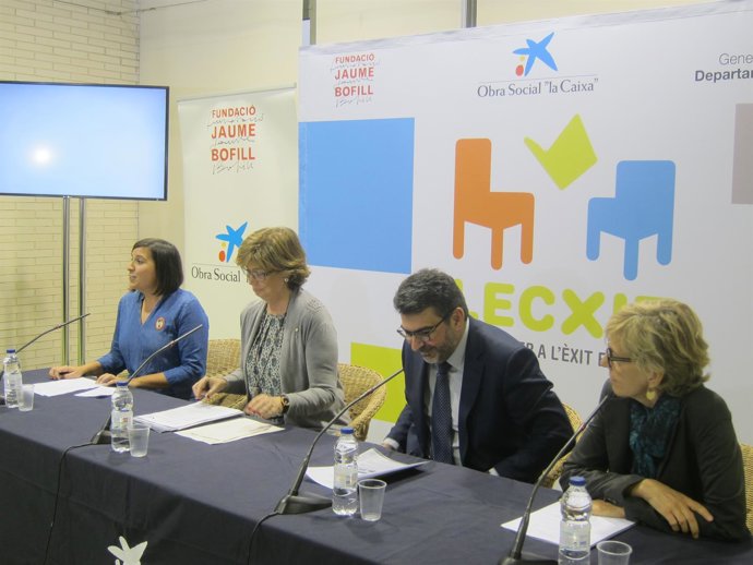 La consellera I.Rigau, À.Font e I.Vilaseca, programa Lecxit